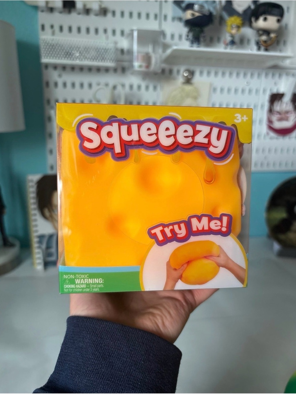 Squeeezy Yellow Stress Ball Toy